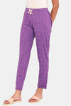 Rosaline Starry Nights Knit Cotton Pyjama - Royal Lilac — thumbnail 2